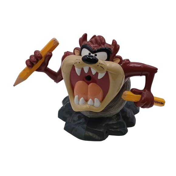 Vintage Looney Tunes Tasmanian Devil Taz Battery Operated Pencil Sharpener NEW
